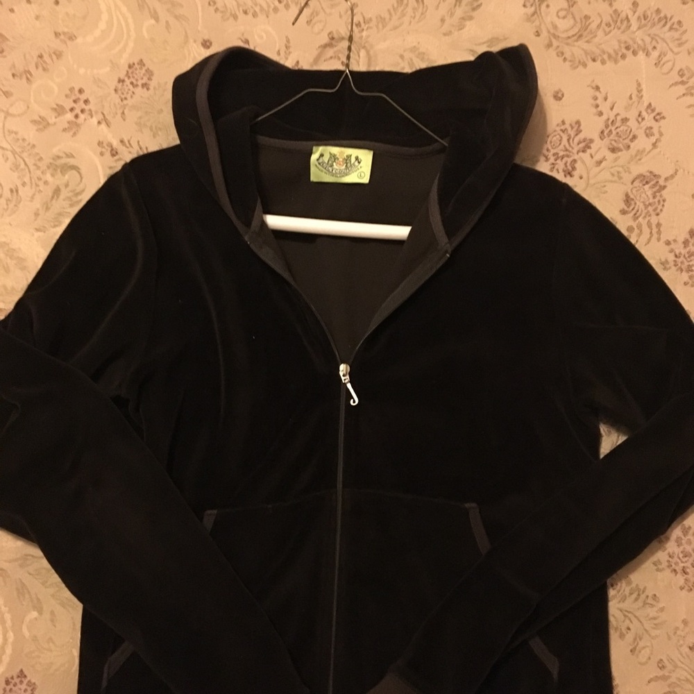 Chocolate juicy couture velour hoodie